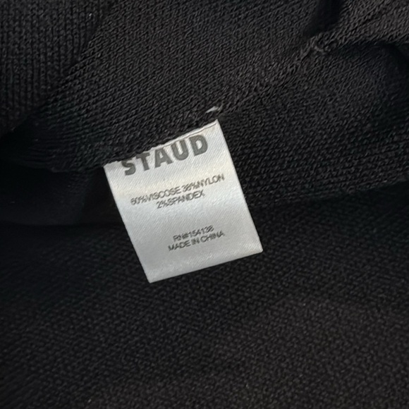 STAUD Aries Star Embroidered Maxi Dress | Long Sleeve | Size M | Black - Picture 7 of 12